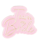 Team Bride nažehlovací nálepka 9 cm x 9 cm 